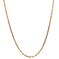 14kt Yellow Gold 24" 1.25mm Box Link Chain 