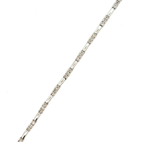 10kt White Gold 7" 2.55mm .25ct tw Diamond Bracelet 