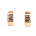 14kt Yellow Gold .50ct tw Diamond Huggie Hoop Earrings 