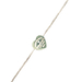 Tiffany & Co. 6" Diamond Heart Sterling Silver Double Chain Bracelet