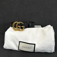 Gucci 414516 GG Marmont Belt 90 GP Gold