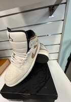 Air Jordan 1 Mid SE Brown Elephant Mens Size 12 Metallic Gold DZ4129 102