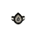 10kt White Gold Black & White Diamond Ring