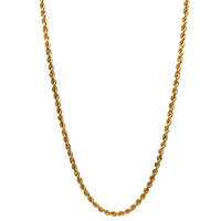 14kt Yellow Gold 16" 2.25mm Rope Chain