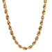 10kt Yellow Gold 24'' 5mm Hollow Rope Chain 