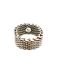 Tiffany & Co. Sterling Silver Somerset Mesh Ring