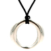 Tiffany & Co. Elsa Peretti Sevillana Pendant With Black Silk Cord Necklace