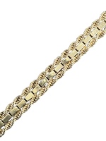 14kt Yellow Gold 7" 4mm Rope Bracelet 