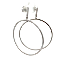 14kt White Gold Hoop Earrings 