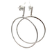 14kt White Gold Hoop Earrings 