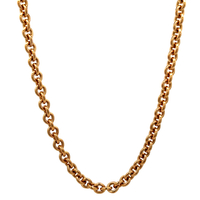 10kt Yellow Gold 24" 5mm O Link Chain 