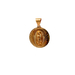 14kt Yellow Gold Double Sided Religious Pendant 