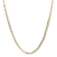 14kt Yellow Gold 17" 4mm Curb Link Chain