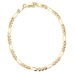 14kt Yellow Gold 7" 3.5mm Figaro Link Bracelet 