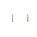  14kt White Gold Diamond Huggie Hoop Earrings 