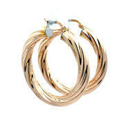 14kt Yellow Gold Hoop Earrings