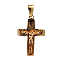 14kt Yellow Gold Cross Pendant 