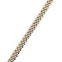 14kt Yellow Gold 7" 10.75mm Fancy Link Bracelet 