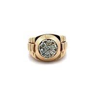 14kt Yellow Gold 1.00ctw Diamond Rolex Ring 