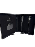 Waterford Wishes Love & Romance Heart Pair Of Champagne Crystal Flutes Box Set