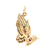 14kt Yellow Gold Praying Hands Pendant