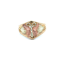 10kt Tri-Color Butterfly Ring