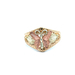 10kt Tri-Color Butterfly Ring