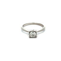 14kt White Gold .45ct Round Diamond I1 H Ring