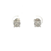 14kt White Gold .50ct tw Diamond Cluster Earrings