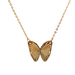 10kt Yellow Gold 18" Butterfly Necklace