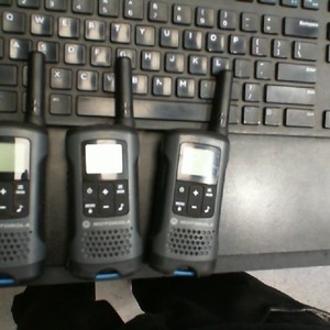 Motorola 3 piece set walkie talkie 