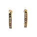 10kt Yellow Gold 1.00ct tw Diamond Half Hoop Earrings