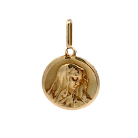 18kt Yellow Gold Religious Pendant