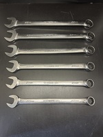 Snap On 6pc Metric Chrome Combination Wrench OEXM