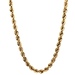 10kt Yellow Gold 25.5" 5mm Solid Rope Chain 