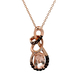 14kt Le Vian Rose Gold Diamond & Multi-Gemstone Pendant With Chain 