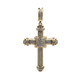 10kt Yellow Gold .25ct tw Diamond Cross Pendant
