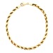 10kt Yellow Gold 8" 3.75mm Semi Hollow Rope Bracelet 
