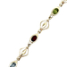 14kt Yellow Gold 7.5'' 5mm Multi Color Stone Bracelet