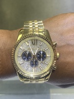 Michael Kors Men's Gold-Tone Lexington Chronograph Watch MK8494