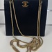 Vintage Chanel Square Shoulder Bag Black Satin 