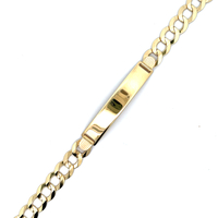14kt Yellow Gold 8.5" 8.25mm Name Plate Bracelet  