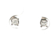 14kt White Gold .30ct tw Princess Cut Diamond Stud Earrings 