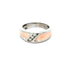 10kt Two Tone .15ct tw Diamond Band Ring