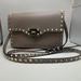 Valentino Garavani Rock Studs Mini Leather Crossbody Bag Pink Beige 