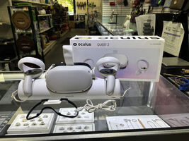 Meta Oculus Quest 2 128GB VR Headset W/ Controllers & Charging Doc