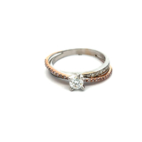 18kt Two Tone .75ct tw Diamond Engagement Ring