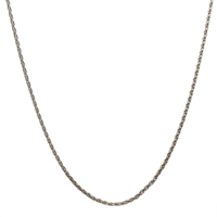  14kt White Gold 16" Fancy Link Chain