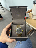 Bulova Men's Classic Calendar Quartz Gold Stainless Steel Watch 40 MM 97D108