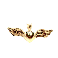 10kt Yellow Gold Heart With Wings 